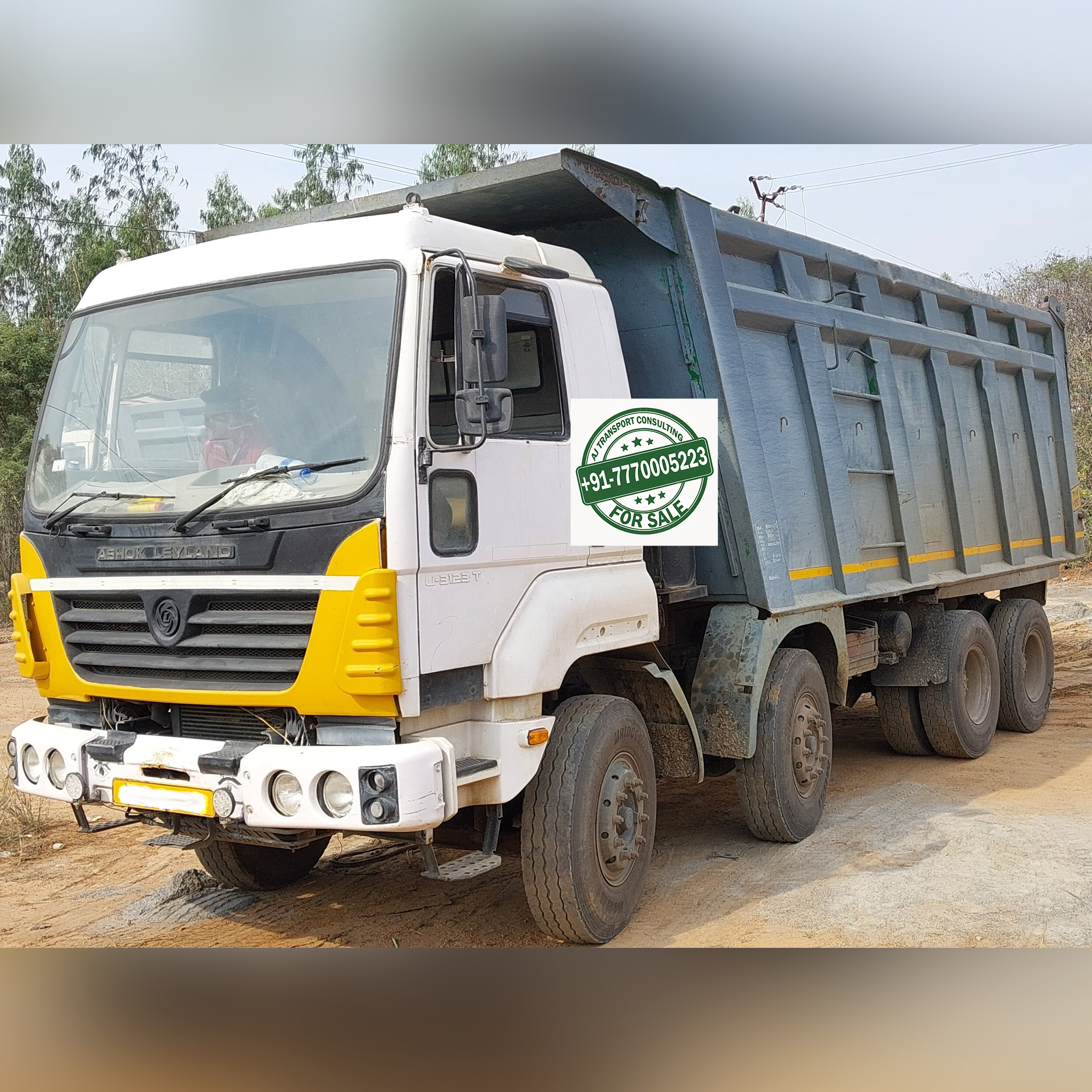 12 WHEEL 2016 MODEL ASHOKLEYLAND U-3123 U-TRUCK TIPPER FOR SALE