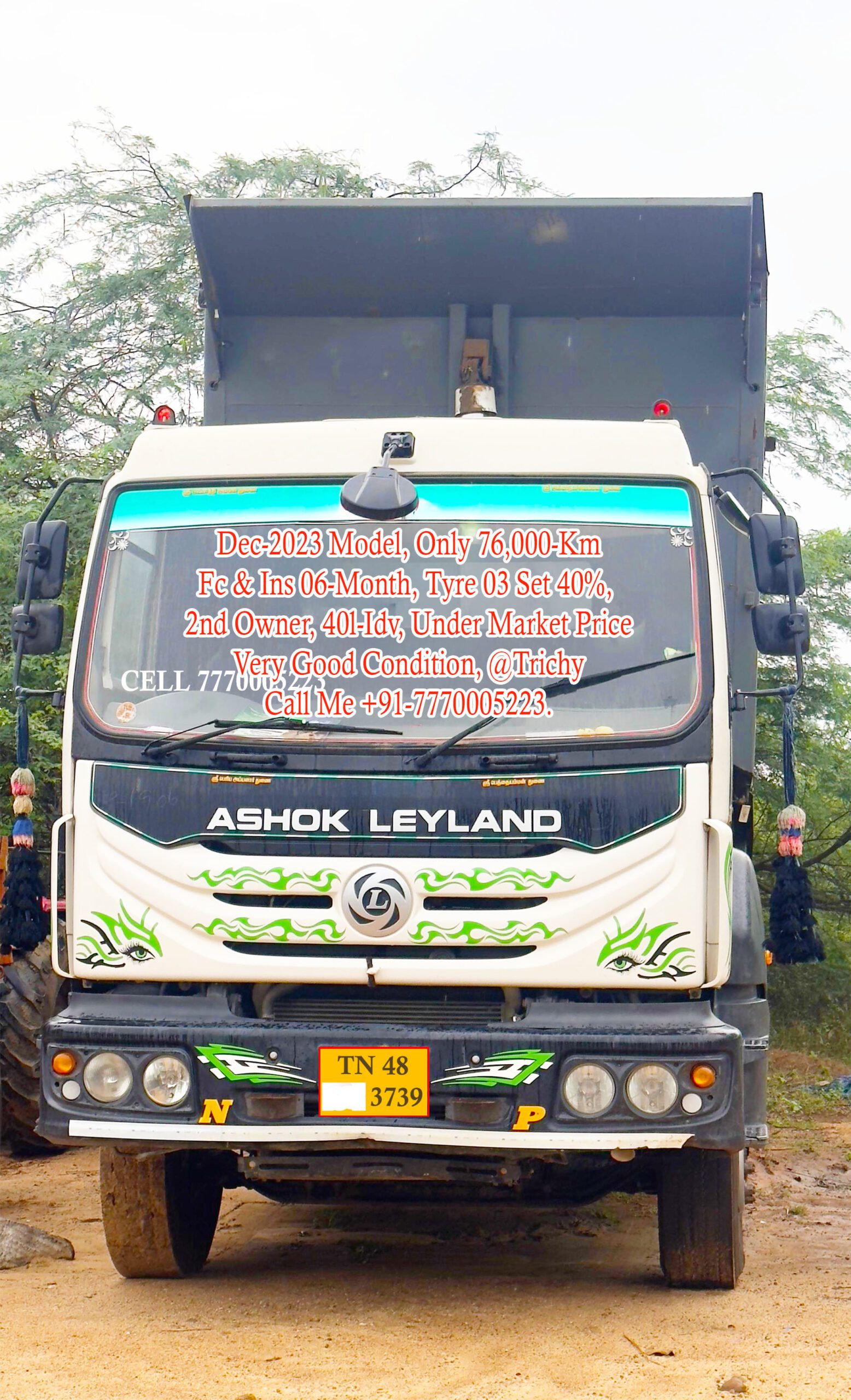 10 WHEEL DEC-2023 MODEL ASHOK LEYLAND U-TRUCK UE2825 TIPPER FOR SALE || 10 வீல் DEC-2023 மாடல் அசோக் லைலாண்ட் யூ-டிரக் UE2825 டிப்பர் விற்பனைக்கு