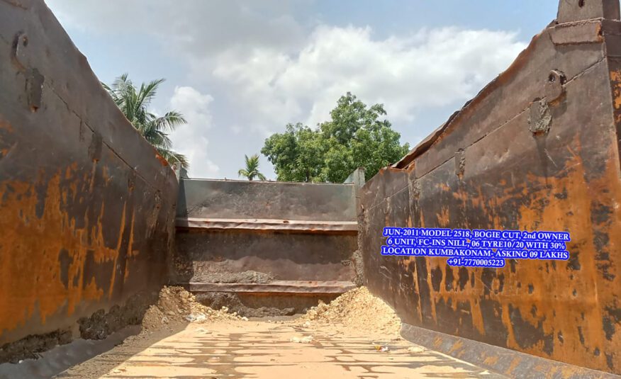 10 வீல் 2011 மாடல் போகி கட்  அசோக் லைலாண்ட் யூ-டிரக் U2518 டிப்பர் விற்பனைக்கு |  10 WHEEL 2011 MODEL ASHOK LEYLAND (U-TRUCK) U2518 BOGIE CUT TIPPER FOR SALE
