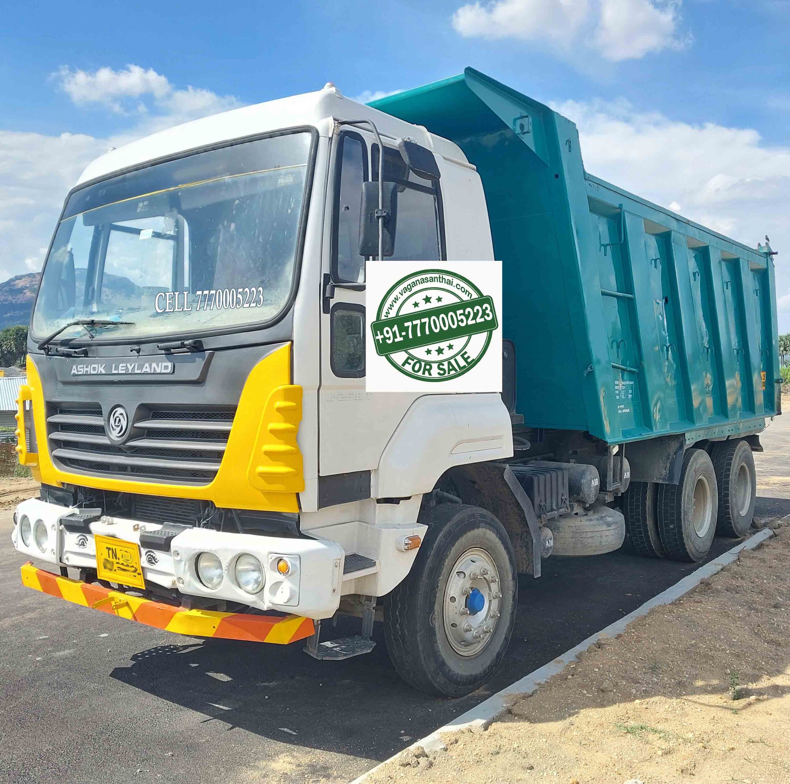 10 வீல் Ashok Leyland U2518 (Dec-2016) Long சேஸ் | 7-Speed Heavy Duty Tipper For Sale | FC & Insurance Updated | #Tipper #Leyland #10Wheel