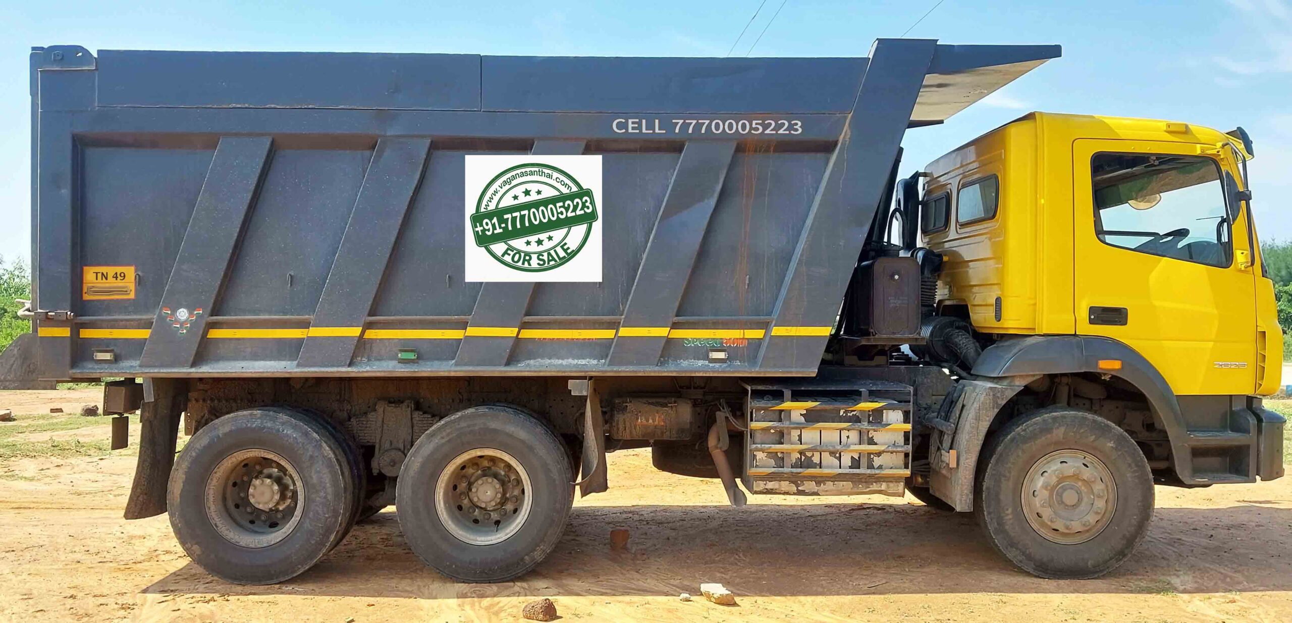 10 Wheel BharatBenz 2823C 2021 Model Tipper for Sale | 1st Owner | FC 2027 | Finance Available