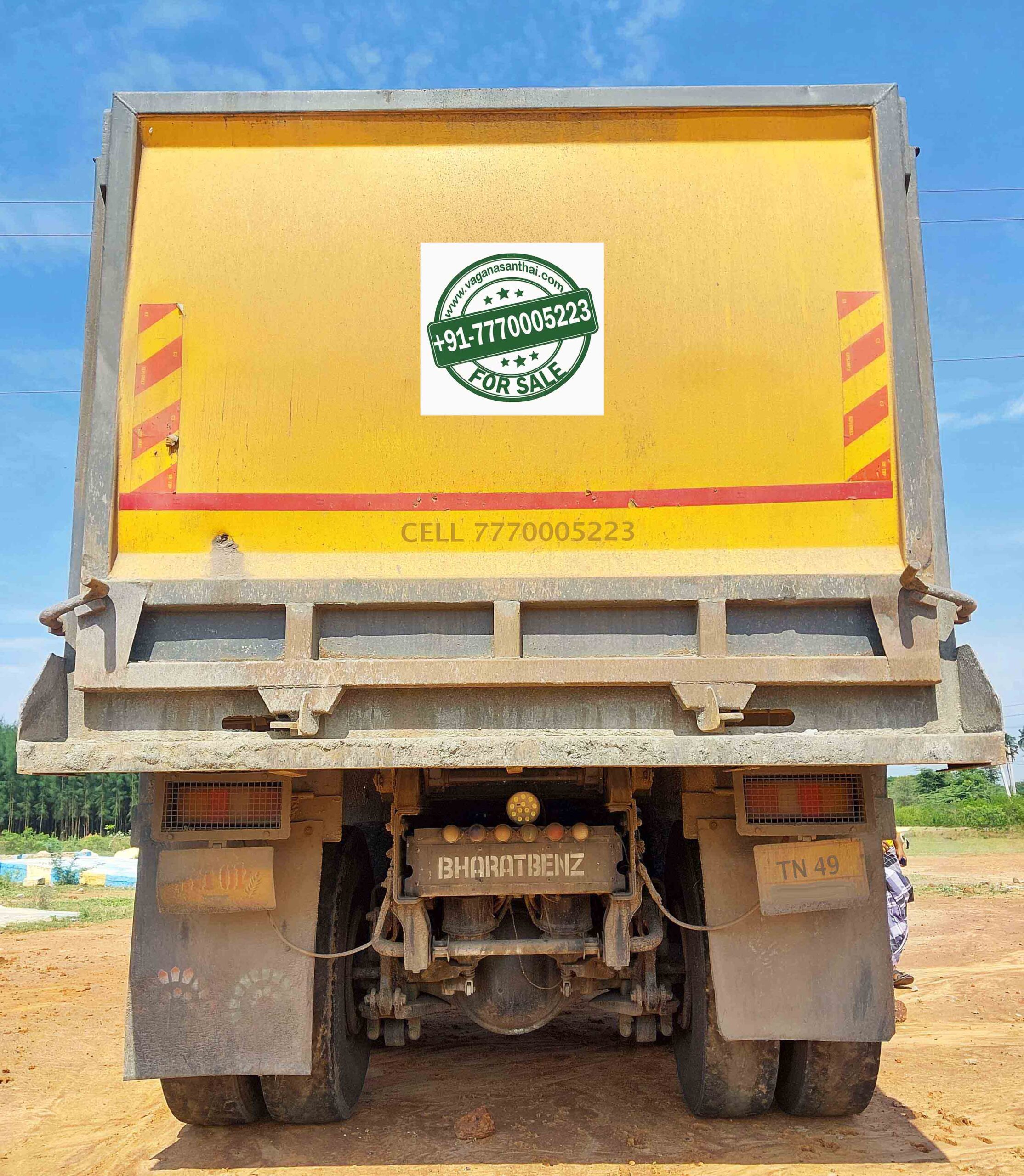 10 Wheel BharatBenz 2823C 2021 Model Tipper for Sale | 1st Owner | FC 2027 | Finance Available