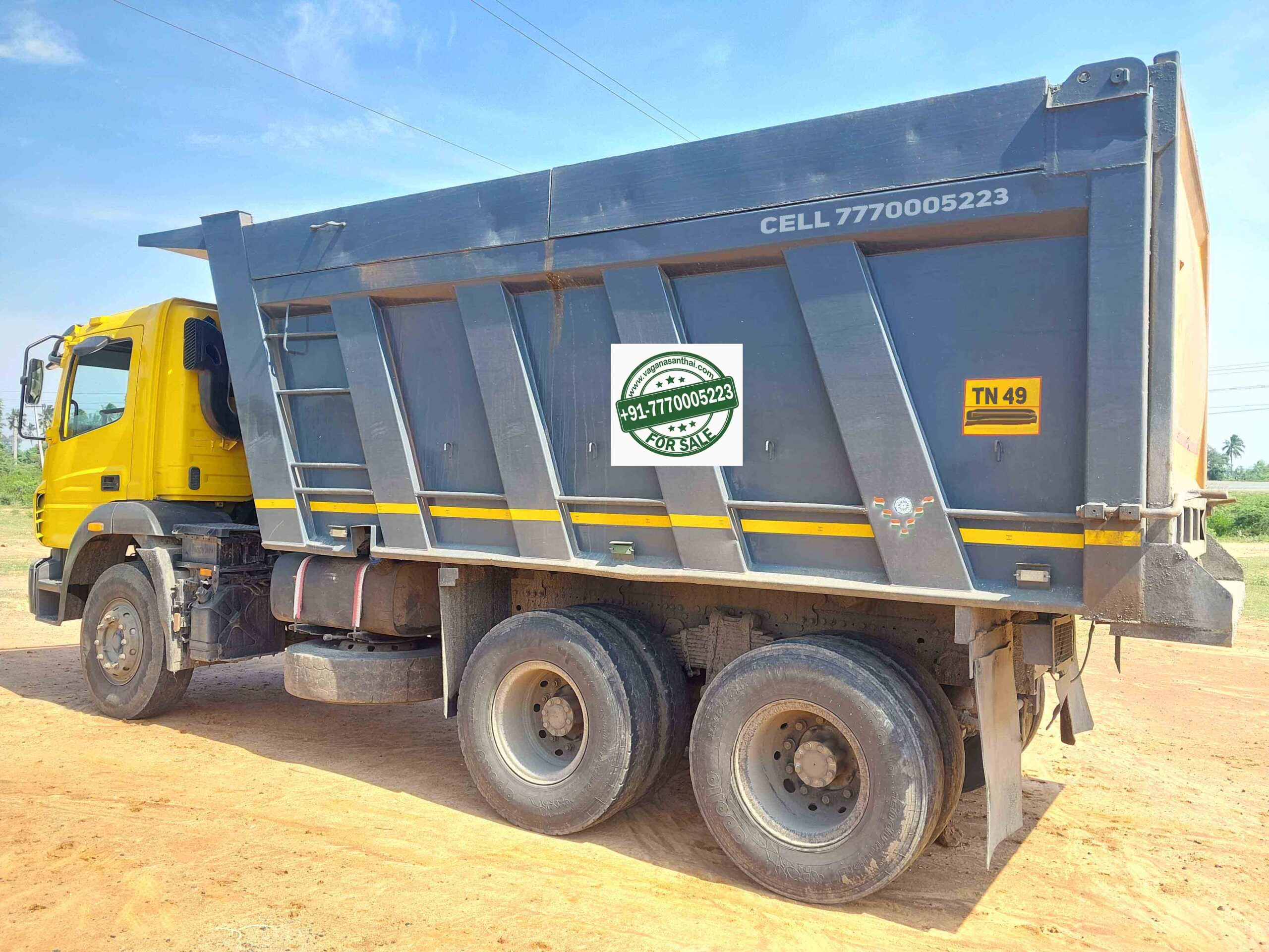 10 Wheel BharatBenz 2823C 2021 Model Tipper for Sale | 1st Owner | FC 2027 | Finance Available