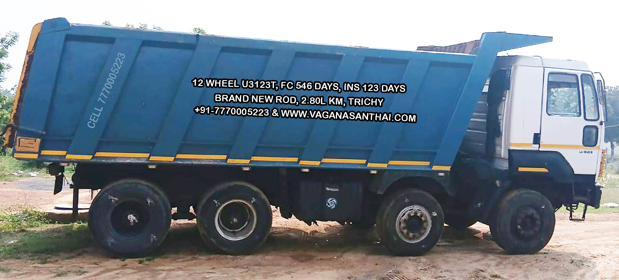 2018 அசோக் லைலாண்ட் U3123T 12 வீல் ஹெவி டூட்டி டிப்பர் விற்பனைக்கு | 35 டன் லோடு | TN ஒரிஜினல்