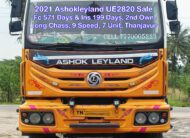 2021 Ashok Leyland UE2820 Long சேஸ் | 10 வீல் | 9-Speed Bogie Cut Tipper for Sale – Excellent Condition