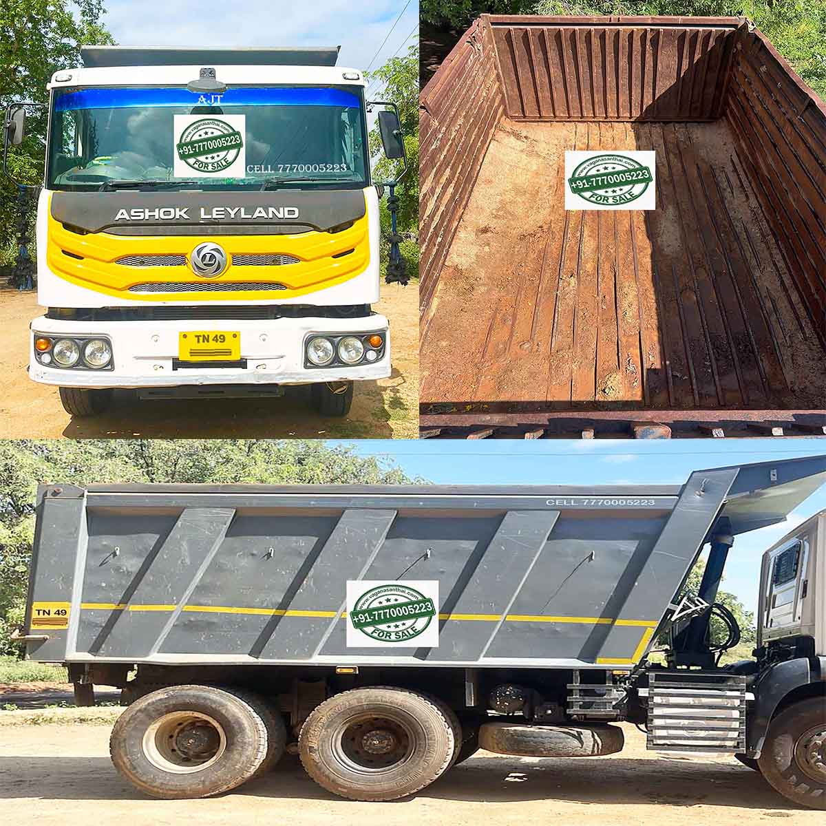 Thanjavur Premium Used 10 Wheel Ashok Leyland N-TRUCK NE2825N/39 T TIP – 2023 Model Tipper for Sale | Only 41,000 Km | Short சேஸ் | 250 HP | Finance Available