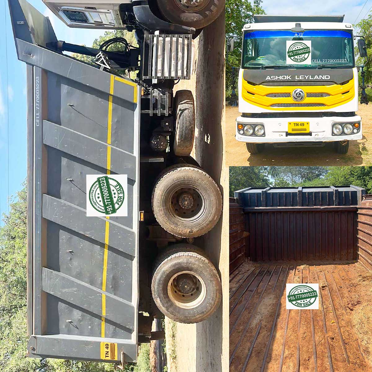 Thanjavur Premium Used 10 Wheel Ashok Leyland N-TRUCK NE2825N/39 T TIP – 2023 Model Tipper for Sale | Only 41,000 Km | Short சேஸ் | 250 HP | Finance Available