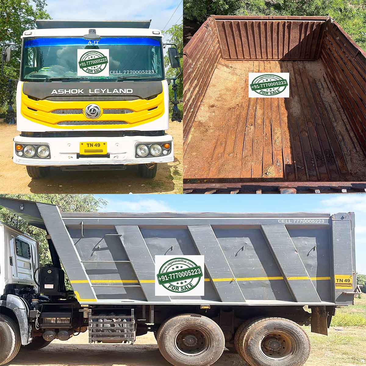Thanjavur Premium Used 10 Wheel Ashok Leyland N-TRUCK NE2825N/39 T TIP – 2023 Model Tipper for Sale | Only 41,000 Km | Short சேஸ் | 250 HP | Finance Available
