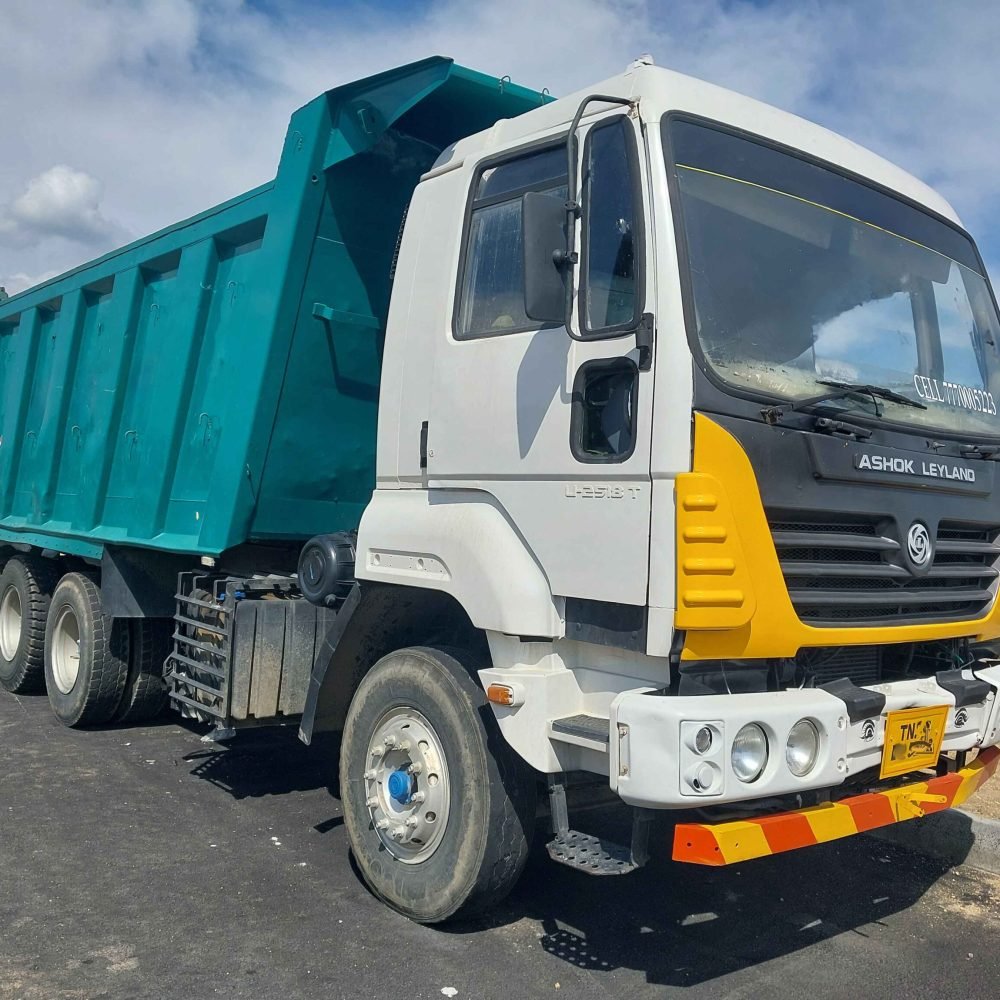 03 Used Ashok Leyland U2518 10-Wheel Tipper Truck for Sale in Trichy – 7-Speed, Bogie Suspension copy