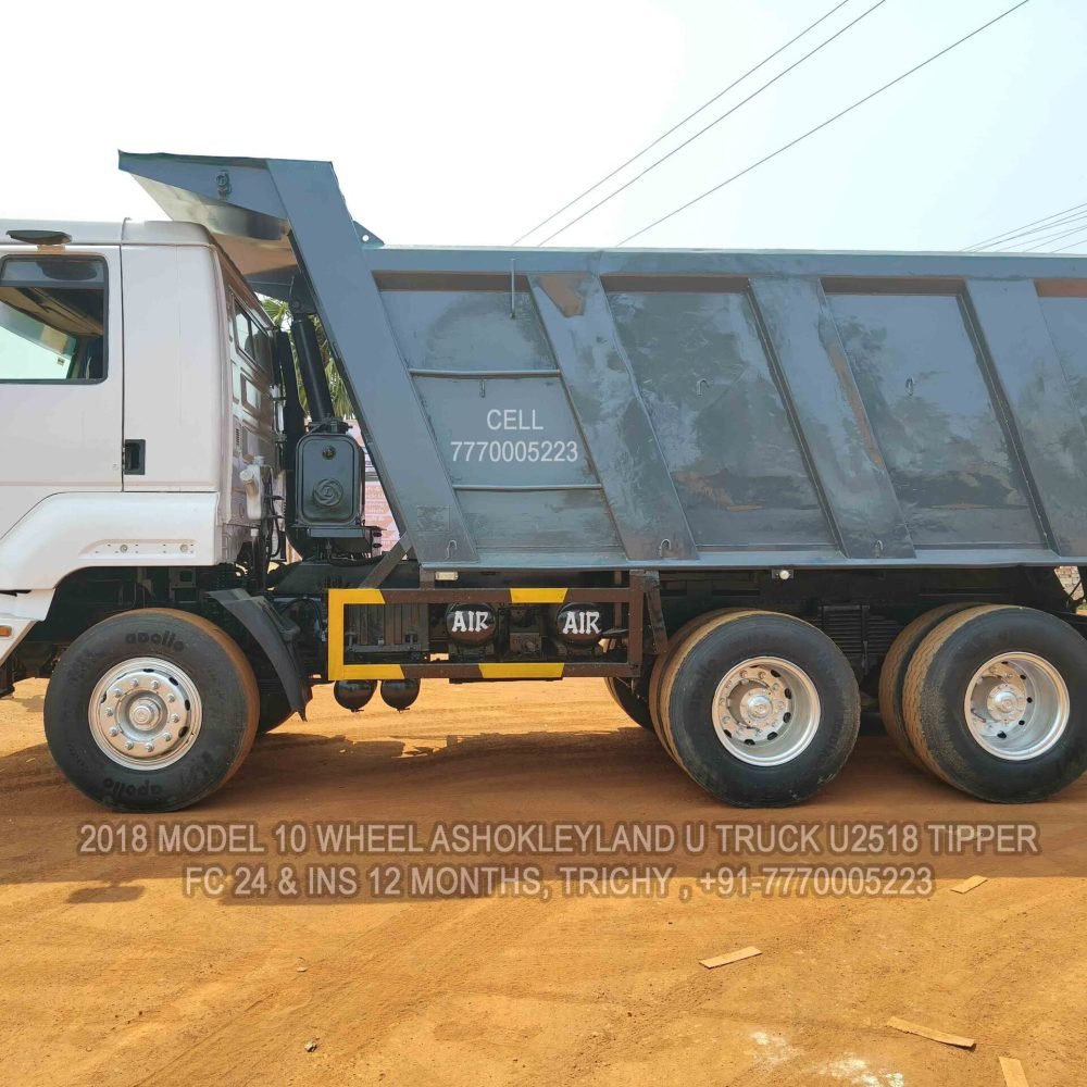 🔥 Ashok Leyland U2518 10 Wheel Tipper for Sale | 2018 Model | Trichy | Tamil Nadu. #vaganasanthai  ✔ 2018 மாடல் ✔ 10 வீல் Ashok Leyland U2518 டிப்பர் ✔ FC: 24 மாதங்கள் ✔ இன்சூரன்ஸ்: 12 மாதங்கள் ✔ ஓட்டம்: 3,82,000 KM ✔ Gravel Shifting, M-Sand & P-Sand வேலை மட்டும் பயன்படுத்தப்பட்டது ✔ 6 யூனிட் பாக்ஸ் ✔ 9 ஸ்பீடு கியர்பாக்ஸ் ✔ டயர்கள் ரன்னிங் கண்டிஷன் ✔ தற்போது ரன்னிங் டைரக்ட் ஓனர் வாகனம் ✔ இடம்: திருச்சி, தமிழ்நாடு ✔ வலைத்தளம் : www.vaganasanthai.com ✔ விலை & மேலும் விவரங்களுக்கு: 📞 +91-7770005223 📢 உங்கள் வாகனத்தை விற்க: 📞 +91-7900001253 ✔ உண்மையாக வாங்குபவர்கள் மட்டும் அழைக்கவும்.  ------------------------------------------------------------------------------------------------------  🔥 Ashok Leyland U2518 10 Wheel Tipper for Sale | 2018 Model | Trichy | Tamil Nadu. #vaganasanthai ✔ 2018 Model ✔ 10 Wheel Ashok Leyland U2518 Tipper ✔ FC: 24 Months ✔ Insurance: 12 Months ✔ Running: 3,82,000 KM ✔ Used for Gravel Shifting, M-Sand & P-Sand Work Only ✔ 6 Unit Body ✔ 9 Speed Gearbox ✔ Tyres in Running Condition ✔ Currently Running Direct Owner Vehicle ✔ Location: Trichy, Tamil Nadu ✔ Website: www.vaganasanthai.com ✔ Price & More Details: 📞 +91-7770005223 📢 Sell Your Vehicles: 📞 +91-7900001253 ✔ Serious Buyers Only Call