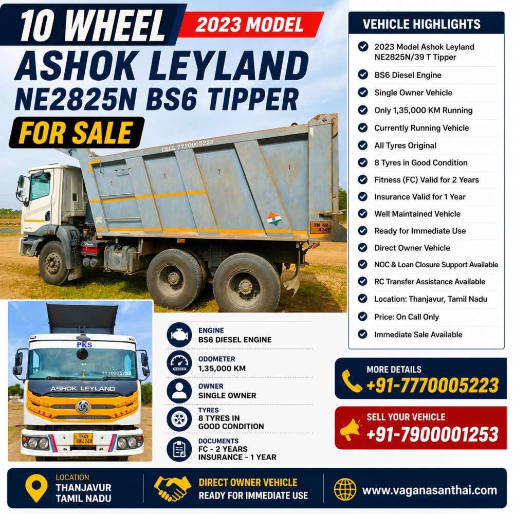 2023-Ashok-Leyland-NE2825-10-Wheel-Tipper-For-Sale-Thanjavur-Tamil-Nadu